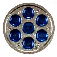 Enameled Hammered Passover- Blue